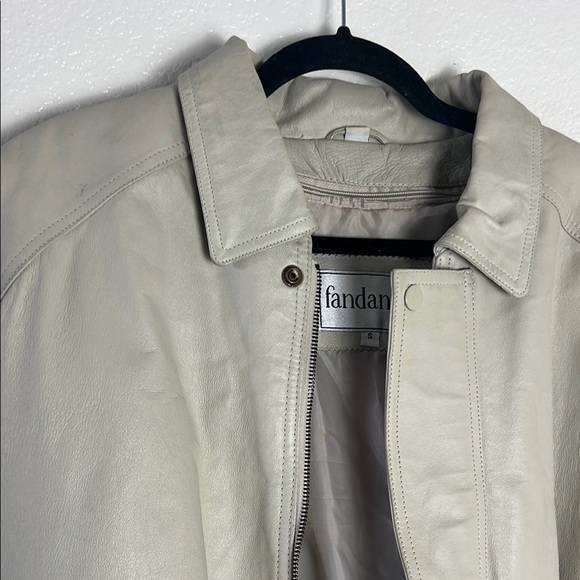 Fandango Cream Leather Jacket - Picture 5 of 15